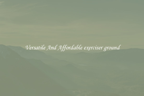 Versatile And Affordable exerciser ground