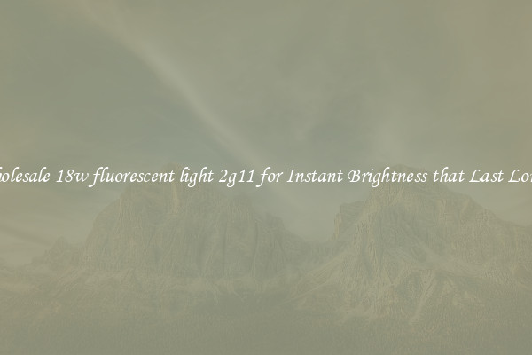 Wholesale 18w fluorescent light 2g11 for Instant Brightness that Last Longer
