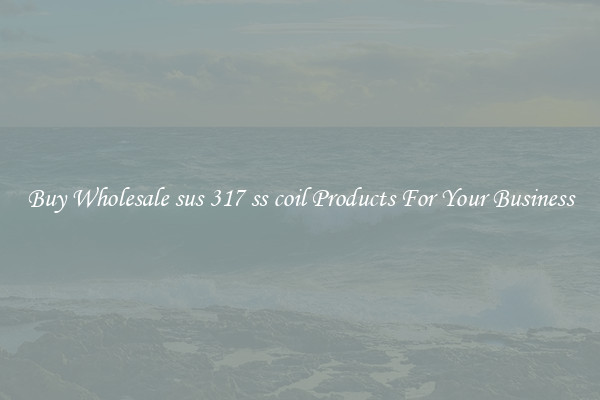 Buy Wholesale sus 317 ss coil Products For Your Business