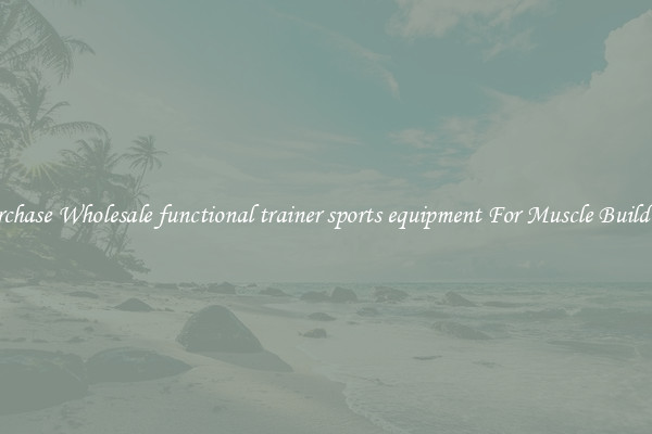 Purchase Wholesale functional trainer sports equipment For Muscle Building.