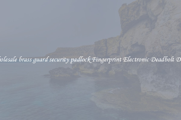 Wholesale brass guard security padlock Fingerprint Electronic Deadbolt Door 