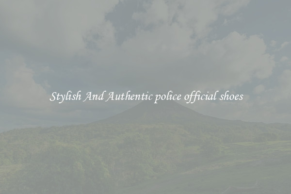 Stylish And Authentic police official shoes
