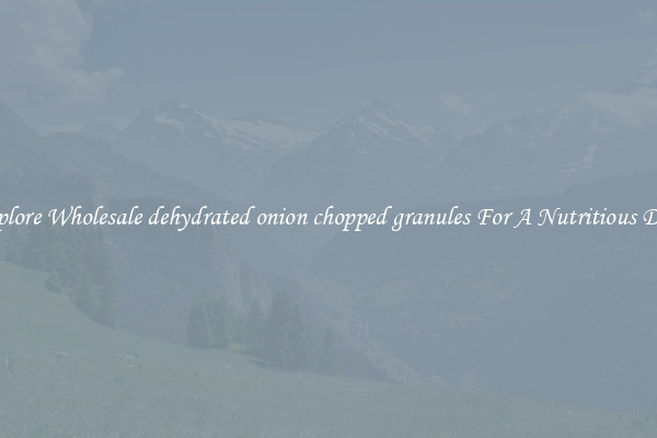 Explore Wholesale dehydrated onion chopped granules For A Nutritious Diet 