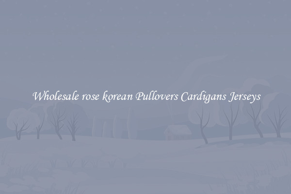 Wholesale rose korean Pullovers Cardigans Jerseys