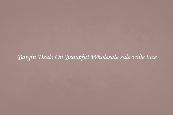 Bargin Deals On Beautful Wholesale sale voile lace