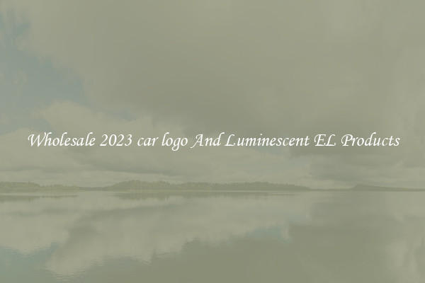 Wholesale 2023 car logo And Luminescent EL Products