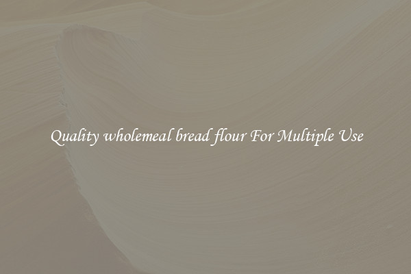 Quality wholemeal bread flour For Multiple Use