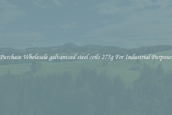 Purchase Wholesale galvanized steel coils 275g For Industrial Purposes