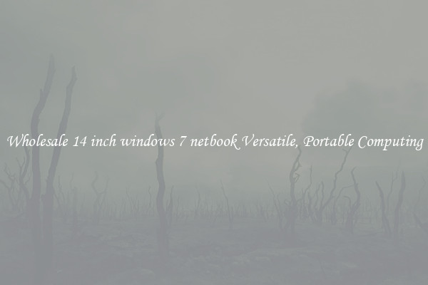 Wholesale 14 inch windows 7 netbook Versatile, Portable Computing
