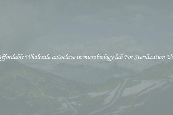 Affordable Wholesale autoclave in microbiology lab For Sterilization Use