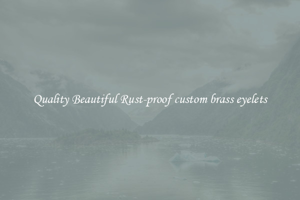 Quality Beautiful Rust-proof custom brass eyelets